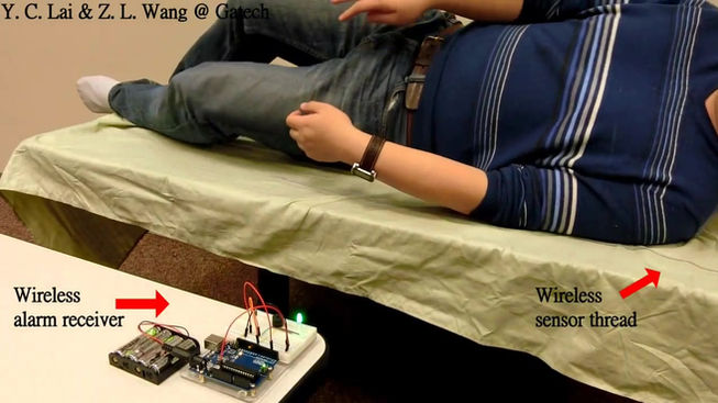 Thread-based self-active sensor